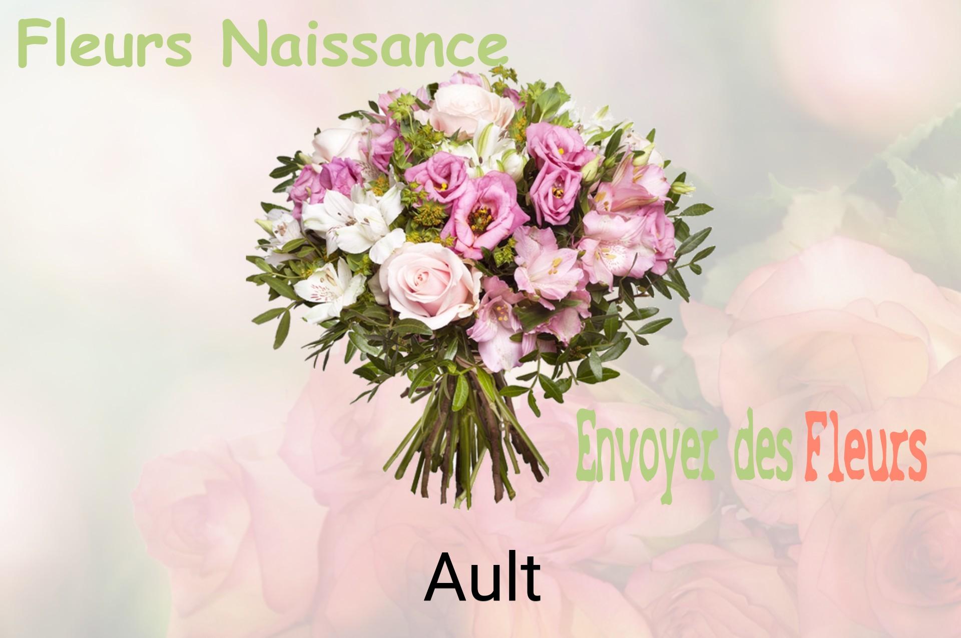 Bouquet de fleurs de naissance livré à Ault